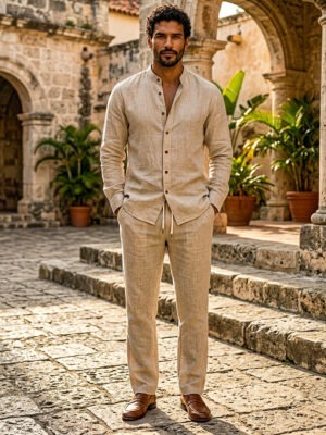 Natural Shirt + Pants Set