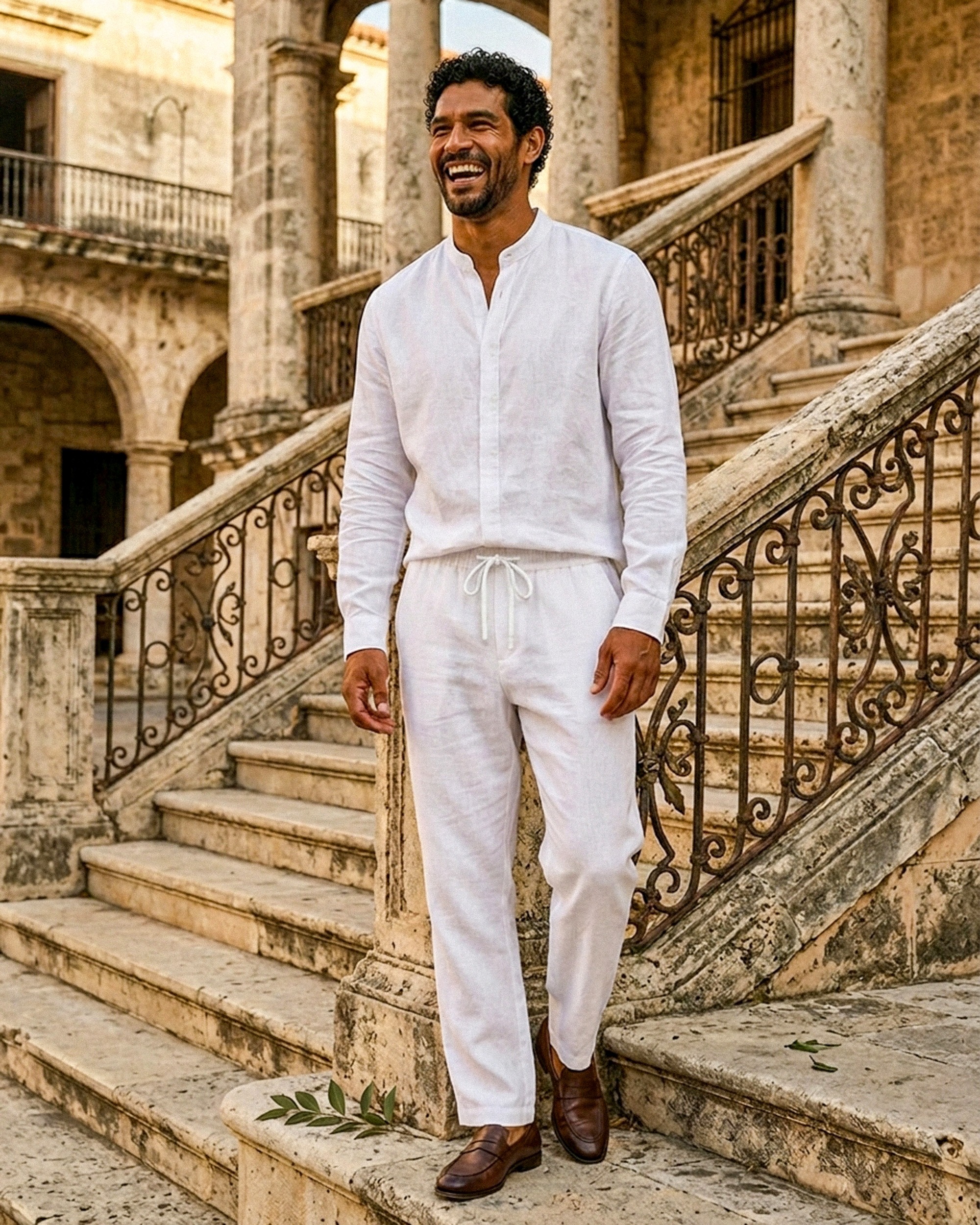 White Shirt + Pants Set