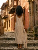 Natural Dress + Shirt Set
