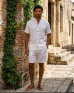 White Shirt + Shorts Set