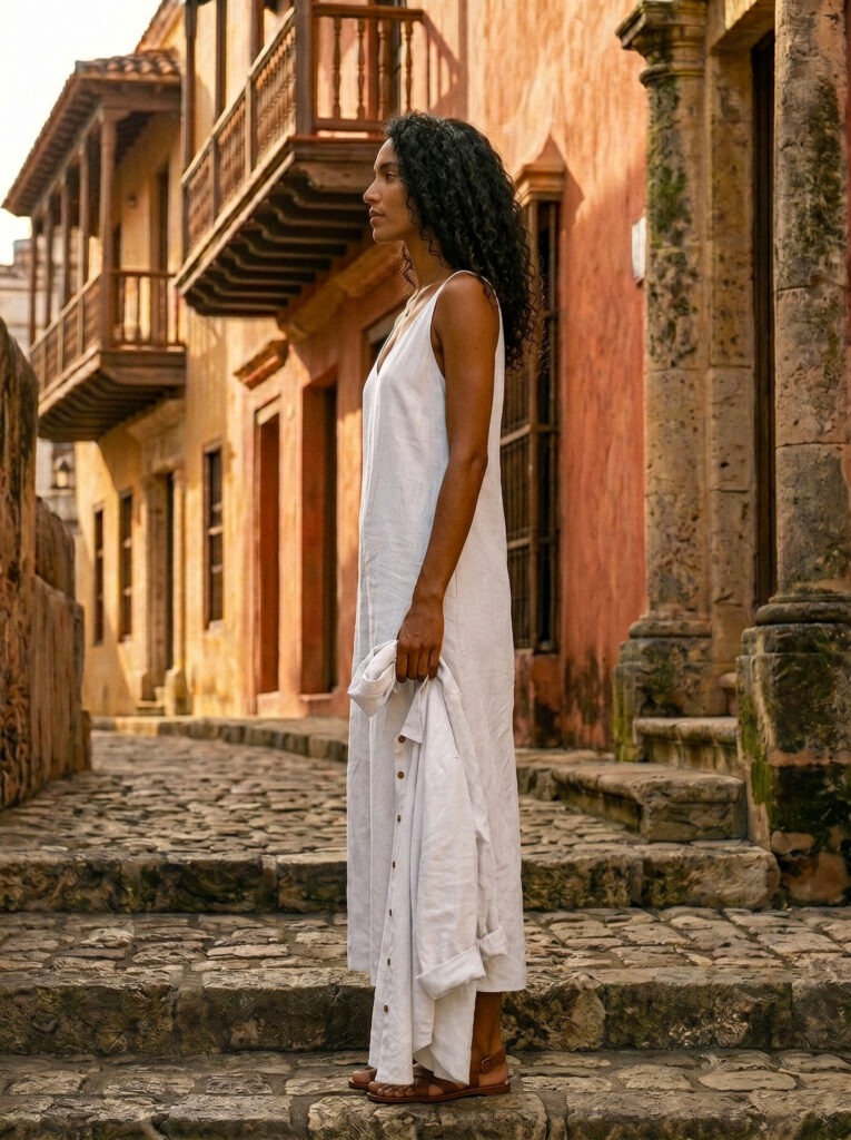 White Dress + Shirt Set